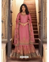 Pink Designer Party Wear Georgette Wedding Lehenga Suit