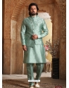 Grayish Green Exclusive Readymade Kurta Pajama With Jacket