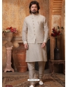 Taupe Exclusive Readymade Kurta Pajama With Jacket