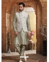 Mehendi Exclusive Readymade Kurta Pajama With Jacket