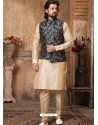 Gold Exclusive Readymade Kurta Pajama With Jacket