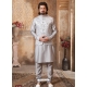 Silver Exclusive Readymade Kurta Pajama With Jacket