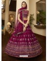 Medium Violet Designer Wedding Wear Lehenga Choli