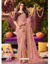 Baby Pink Latest Designer Wedding Wear Sari