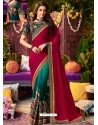 Rani Latest Designer Wedding Wear Sari