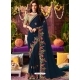 Teal Blue Latest Designer Wedding Wear Sari