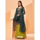 Teal Blue Designer Party Wear Alizeh Pure Georgette Palazzo Salwar Suit