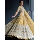 Yellow Designer Wedding Wear Heavy Butterfly Net Lehenga Choli