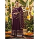 Purple Designer Wedding Wear Premium Georgette Anarkali Suit