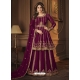 Purple Designer Party Wear Real Georgette Wedding Lehenga Suit