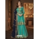 Aqua Mint Designer Party Wear Real Georgette Wedding Lehenga Suit