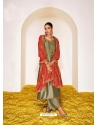 Olive Green Designer Party Wear Premium Dream Silk Palazzo Salwar Suit