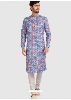 Blue Exclusive Readymade Cotton Kurta Pajama