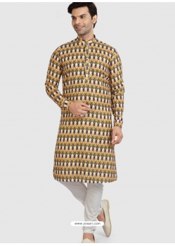 Mehendi Exclusive Readymade Cotton Kurta Pajama