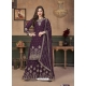 Purple Designer Party Wear Heavy Faux Georgette Salwar Suit