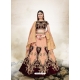 Light Orange Designer Wedding Wear Lehenga Choli