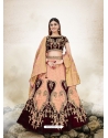 Light Orange Designer Wedding Wear Lehenga Choli