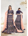 Navy Blue Designer Wedding Wear Lehenga Choli