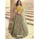 Olive Green Readymade Designer Wedding Wear Lehenga Choli