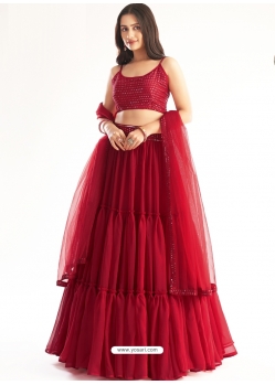 Crimson Readymade Designer Wedding Wear Lehenga Choli