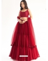 Crimson Readymade Designer Wedding Wear Lehenga Choli