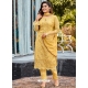 Light Yellow Designer Party Wear Heavy Faux Georgette Salwar Suit
