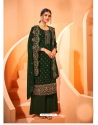Dark Green Designer Party Wear Georgette Salwar Suit