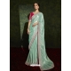 Sea Green Designer Wedding Wear Silk Sari