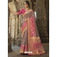 Grey Designer Wedding Wear Fancy Silk Sari