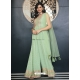 Sea Green Readymade Pure Viscose Wedding Palazzo Suit