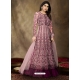 Deep Wine Designer Wedding Wear Premium Soft Net Anarkali Suit