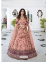 Baby Pink Designer Wedding Wear Lehenga Choli