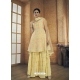 Light Yellow Designer Readymade Wedding Sharara Suit
