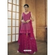 Medium Violet Designer Readymade Wedding Sharara Suit
