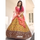 Yellow Designer Wedding Wear Lehenga Choli