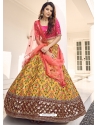 Yellow Designer Wedding Wear Lehenga Choli