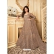 Gold Designer Wedding Wear Heavy Butterfly Net Anarkali Suit