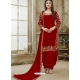 Tomato Red Designer Wedding Embroidered Georgette Punjabi Patiala Suit