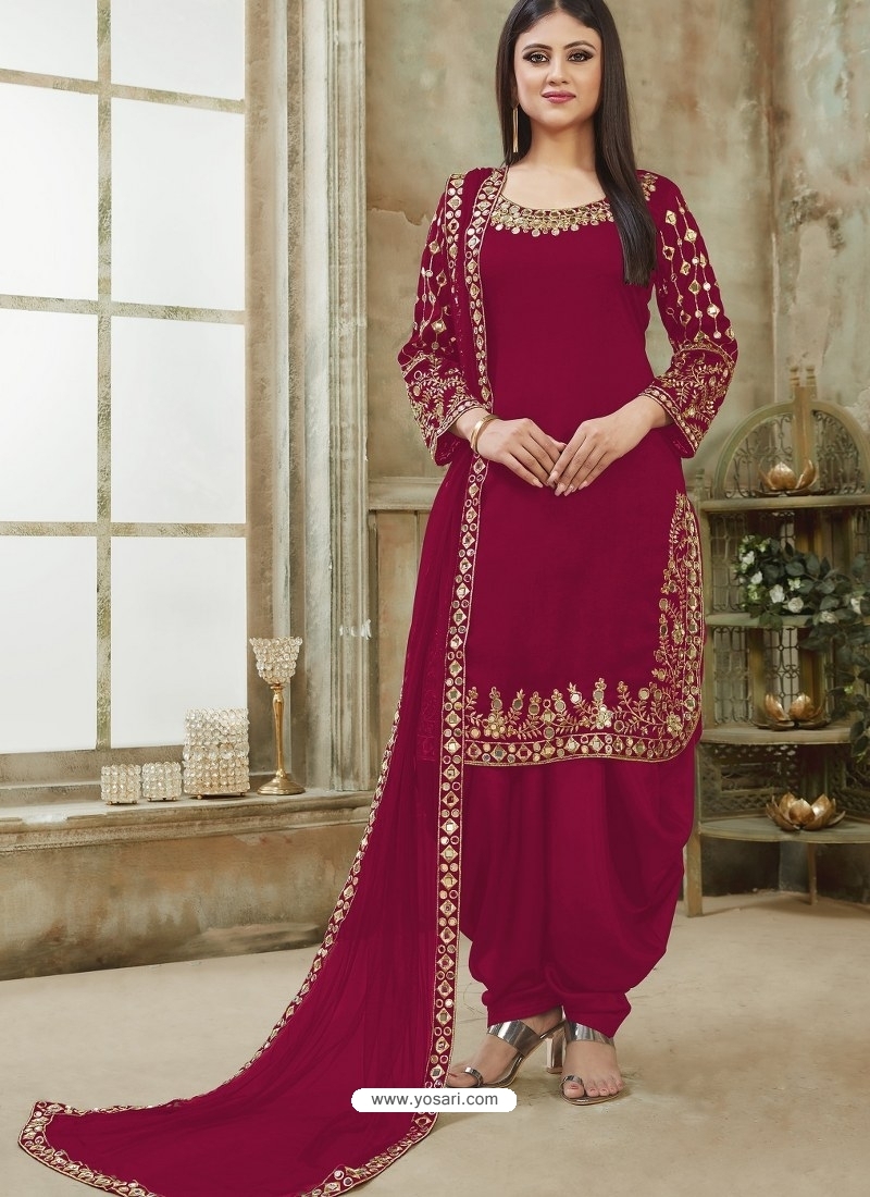 Red Designer Wedding Salwar Kameez With Embroidery Bespoke Made To Order |  Bridal Salwar Suit Design | 3d-mon.com