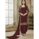 Maroon Designer Wedding Embroidered Georgette Punjabi Patiala Suit