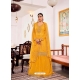 Yellow Designer Wedding Embroidered Georgette Wedding Suit