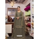 Taupe Designer Wedding Embroidered Georgette Wedding Suit