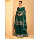 Dark Green Readymade Designer Wedding Embroidered Heavy Airtex Georgette Wedding Suit