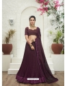 Deep Wine Designer Wedding Wear Lehenga Choli