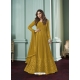 Marigold Designer Wedding Wear Faux Georgette Anarkali Suit