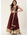 Maroon Designer Wedding Wear Lehenga Choli