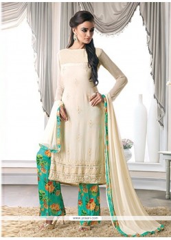 Desirable Georgette Resham Work Designer Pakistani Suit