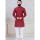 Maroon Exclusive Readymade Indo-Western Style Kurta Pajama