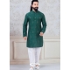 Dark Green Exclusive Readymade Indo-Western Style Kurta Pajama
