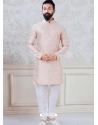 Light Beige Exclusive Readymade Indo-Western Style Kurta Pajama